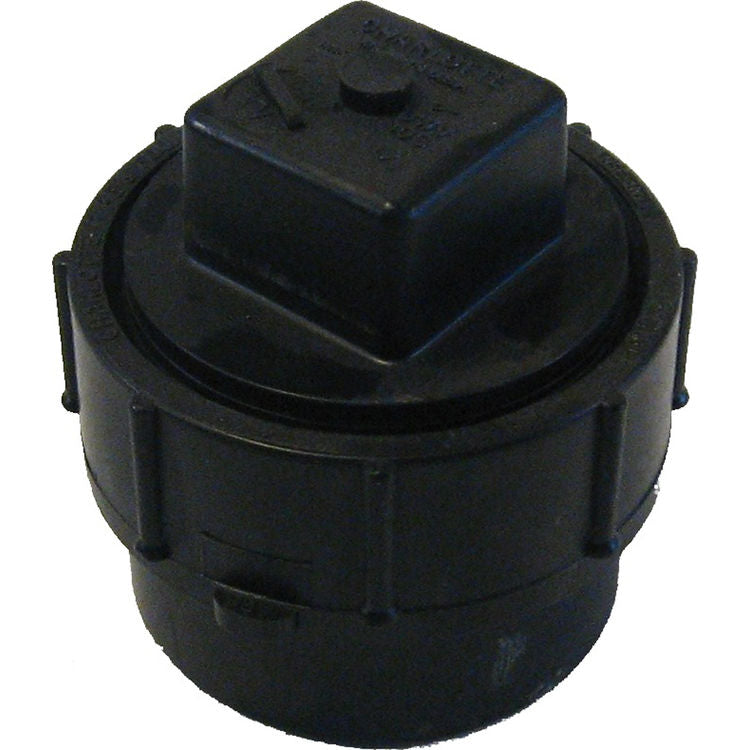 2 Inch ABS Cleanout Adapter, ABS Construction