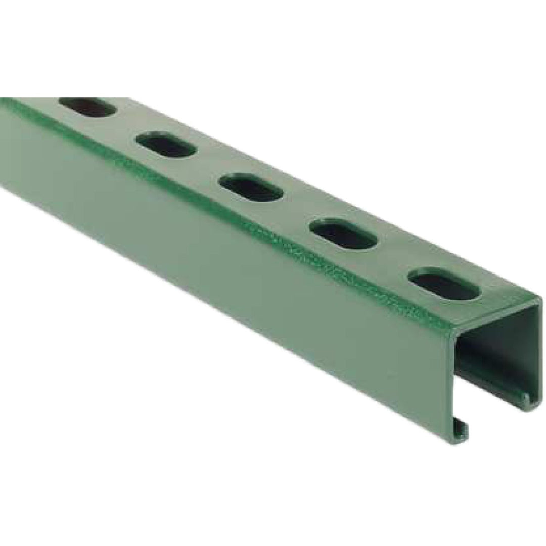Green Strut Slotted Unistrut 1 5/8" x 1 5/8"