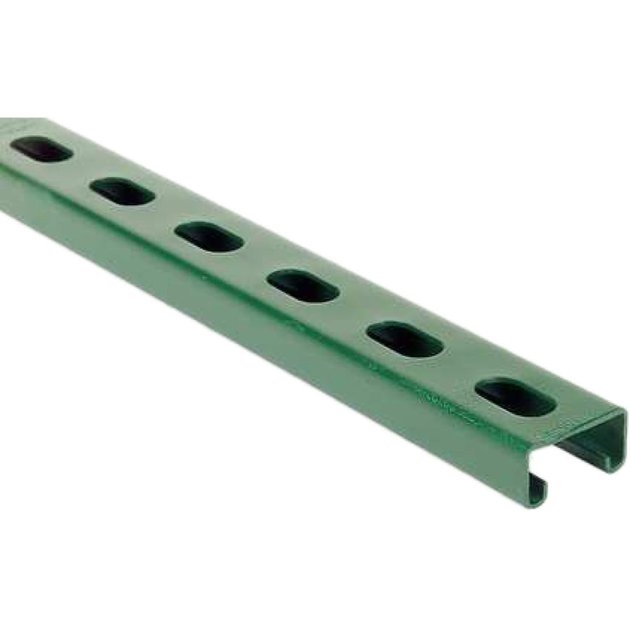 Green Strut Slotted Unistrut 1 5/8" x 13/16"