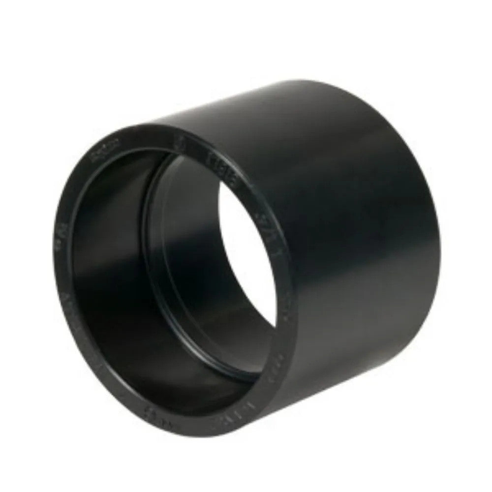 2" ABS DWV (Drain Waste and Vent) Coupling - Hub x Hub
