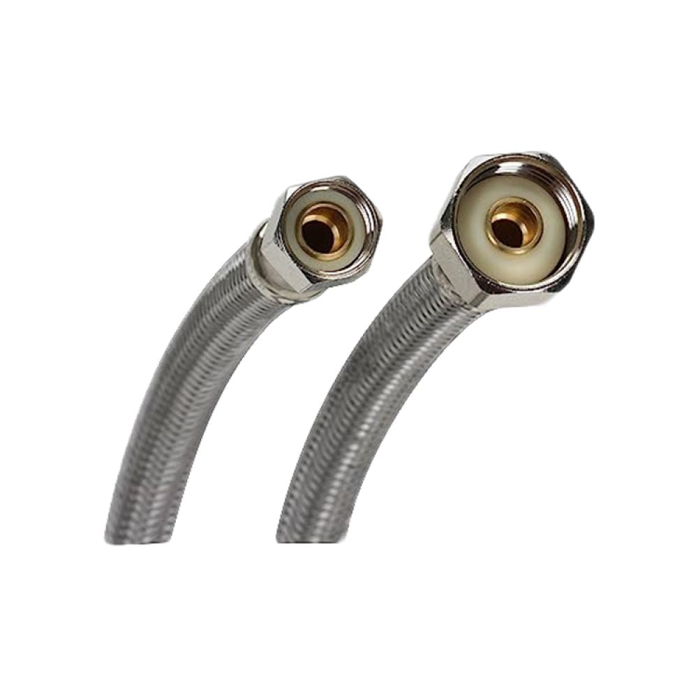 3/8" 1/2" x 20" Stainless Steel Flexible Faucet Supply Line - Compression x Female Pipe Thread