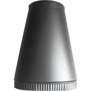 Vermont Castings 6" x 12" Oval to Round Adapter in Black - Vermont Castings 0001860