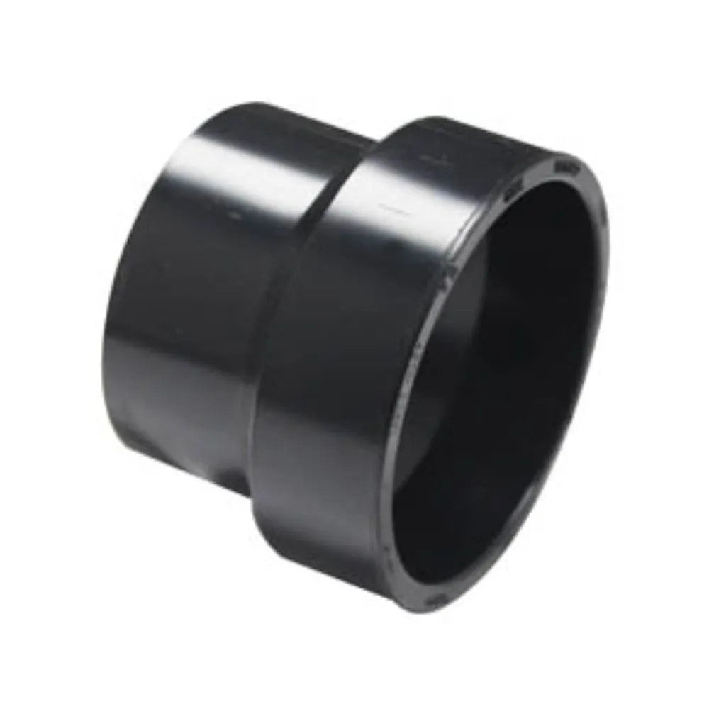 2" x 1-1/2" ABS DWV (Drain Waste and Vent) Coupling Reducer - Hub x Hub