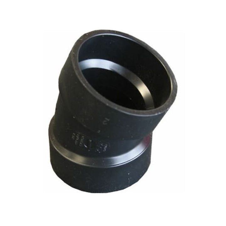 2" ABS DWV (Drain Waste and Vent) 22-1/2-Degree Elbow - Hub x Hub