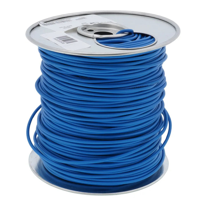Blue Tracer Wire, 12 Gauge, 1 Strand, 500' Roll
