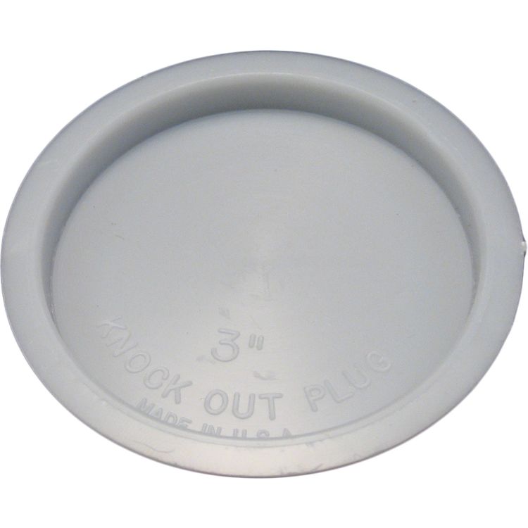 3" Plastic Knockout Test Plug