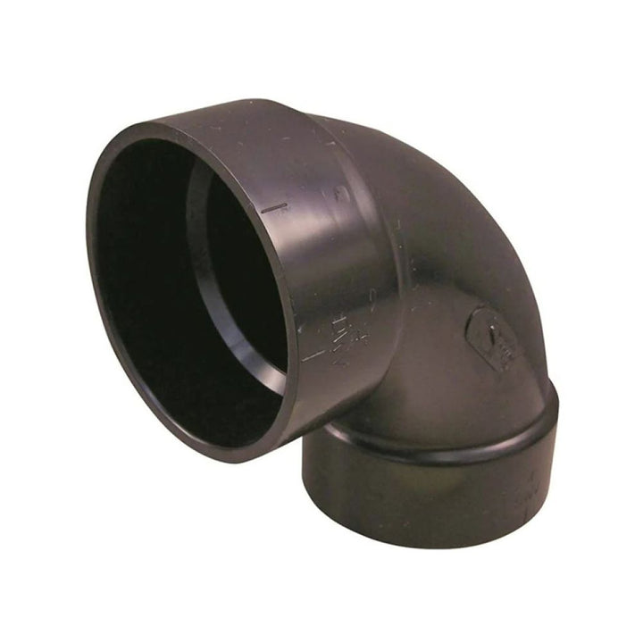 3" ABS DWV (Drain Waste and Vent) 90-Degree Elbow - Hub x Hub