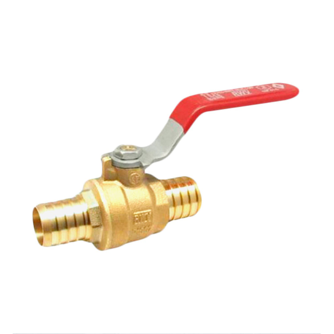 1/2" PEX Ball Valve, Brass - Crimp