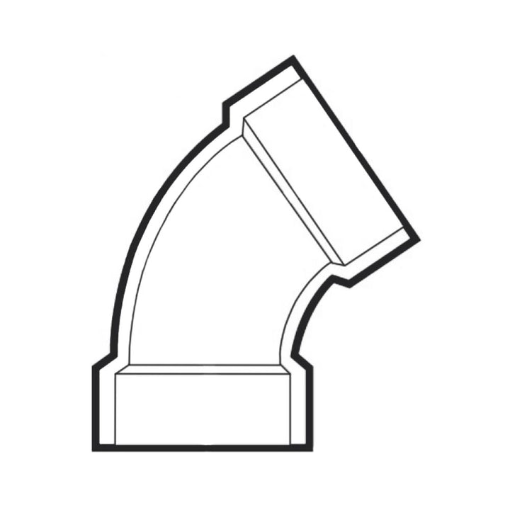 3" ABS DWV (Drain Waste and Vent) 45-Degree Elbow - Hub x Hub