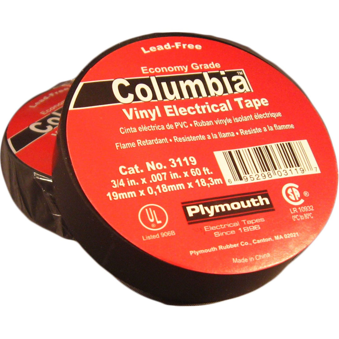 3/4" x 66' Electrical Tape Black