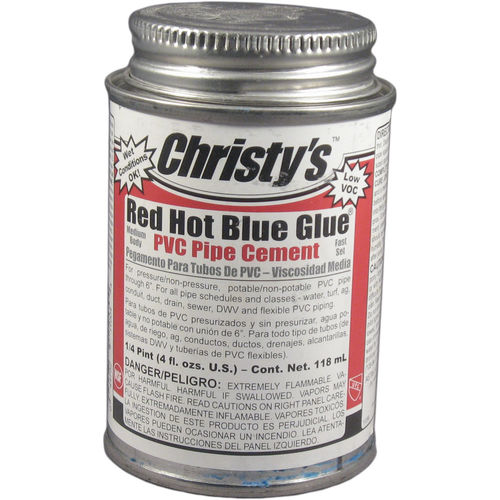 1/4 Pint Christy's Red Hot Blue Glue