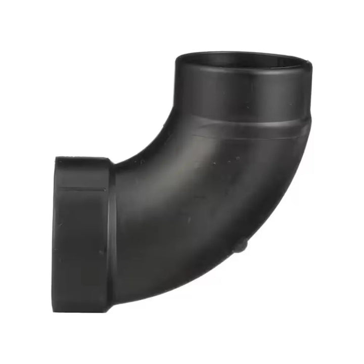 3" ABS DWV (Drain Waste and Vent) 90-Degree Street Elbow - Spigot x Hub