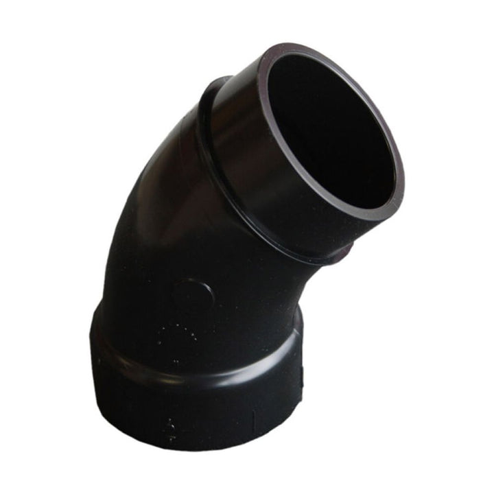 2" ABS DWV (Drain Waste and Vent) 45-Degree Street Elbow - Spigot x Hub