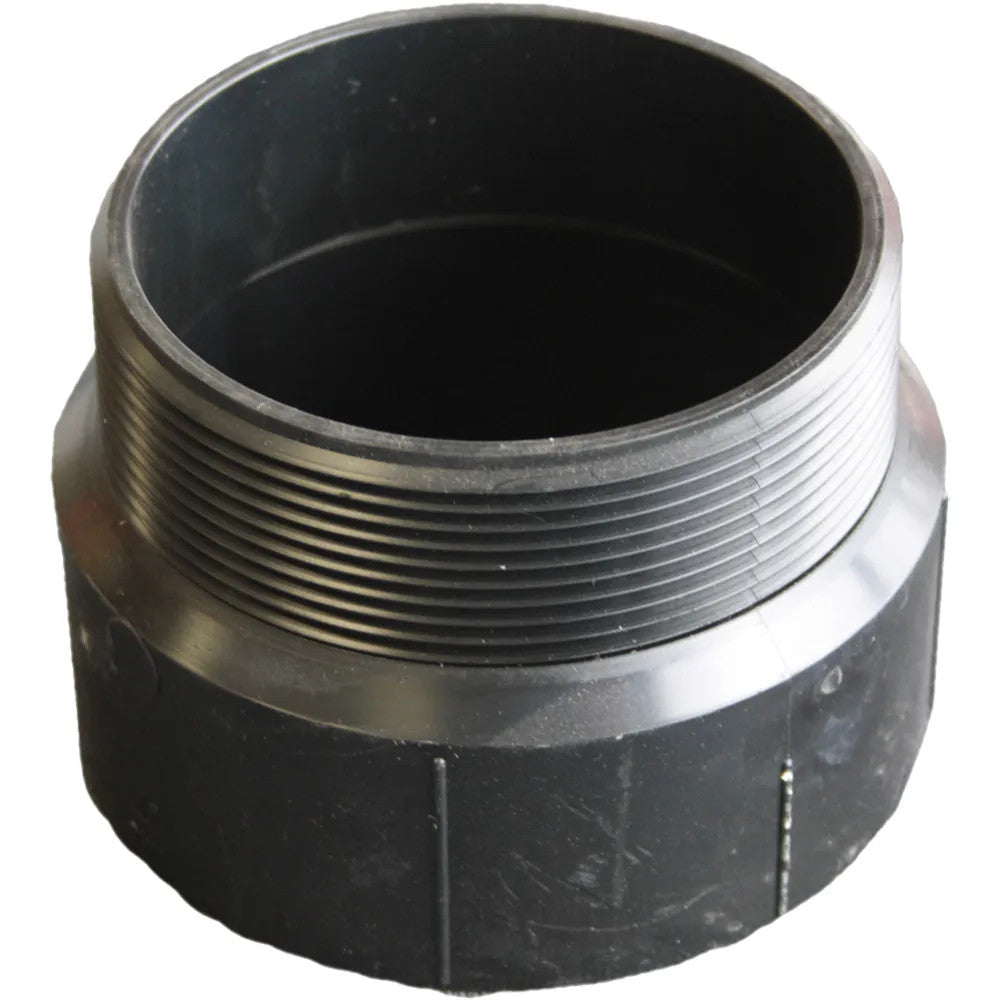 2-Inch Male Adapter, Threaded Connection, ABS Construction
