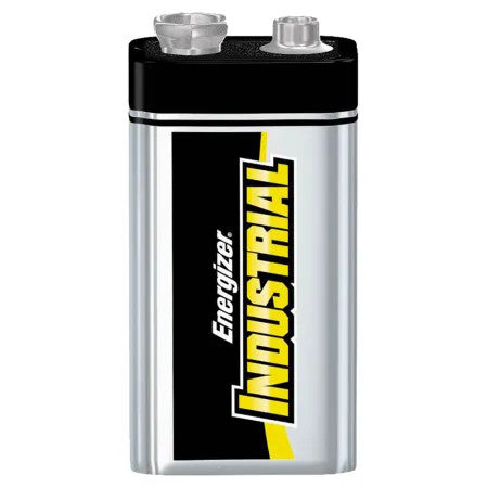 Zero-Mercury EN22 Non-Rechargeable Industrial Alkaline Battery, 9 V, Zinc Manganese Dioxide