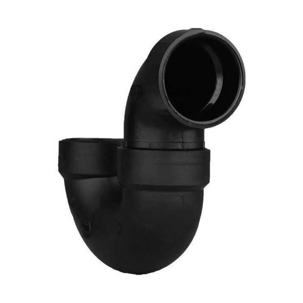 1-1/2" ABS DWV (Drain Waste and Vent) P-Trap Solvent Weld Joint - Hub x Hub