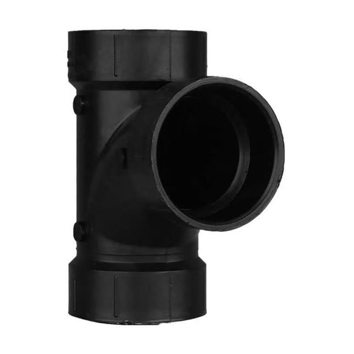 1-1/2" ABS DWV (Drain Waste and Vent) Sanitary Tee - Hub x Hub X Hub