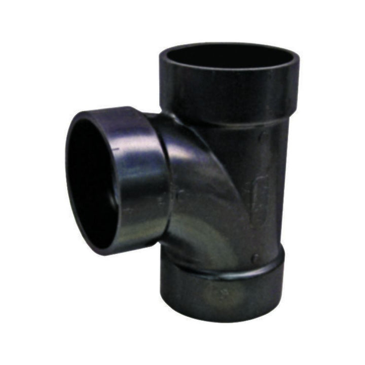 1-1/2" ABS DWV (Drain Waste and Vent) Sanitary Tee - Hub x Hub X Hub