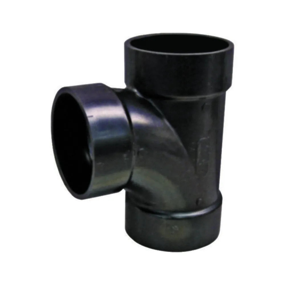 2" ABS DWV (Drain Waste and Vent) Sanitary Tee - Hub x Hub X Hub