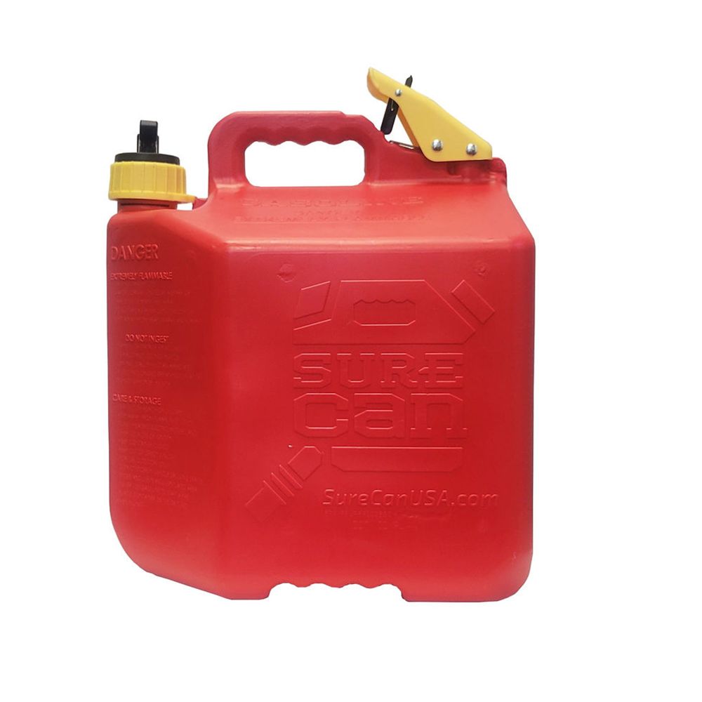 SureCan Red Type II Safety Can for Gasoline, 5 Gallon - SUR5SFG2