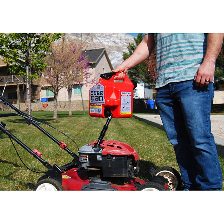 SureCan 2.2 Gallon Red Gas Can for Gasoline - SUR22G1