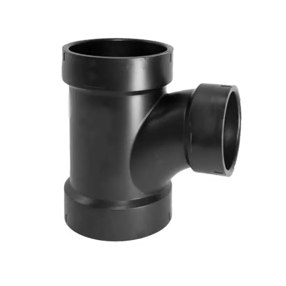2" x 2" x 1-1/2" ABS DWV (Drain Waste and Vent) Sanitary Reducing Tee - Hub x Hub x Hub