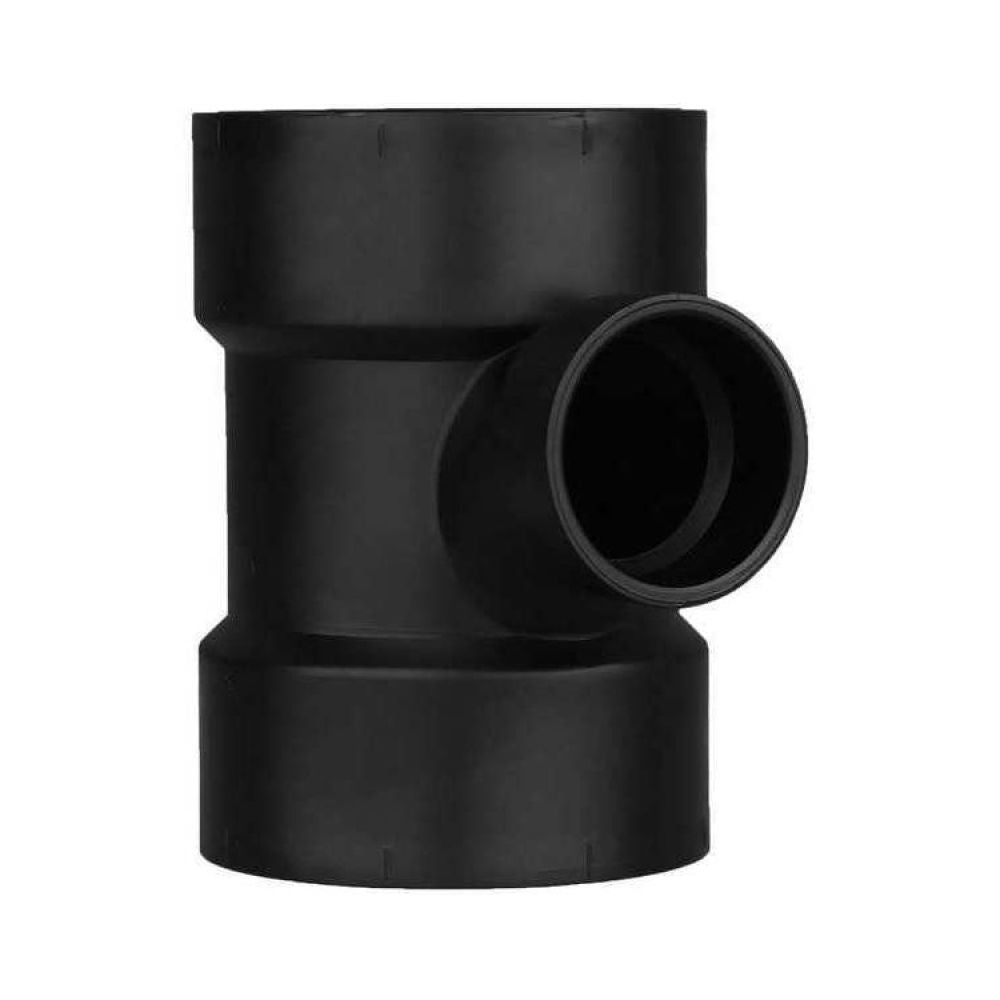 3" x 3" x 1-1/2" ABS DWV (Drain Waste and Vent) Sanitary Reducing Tee - Hub x Hub x Hub