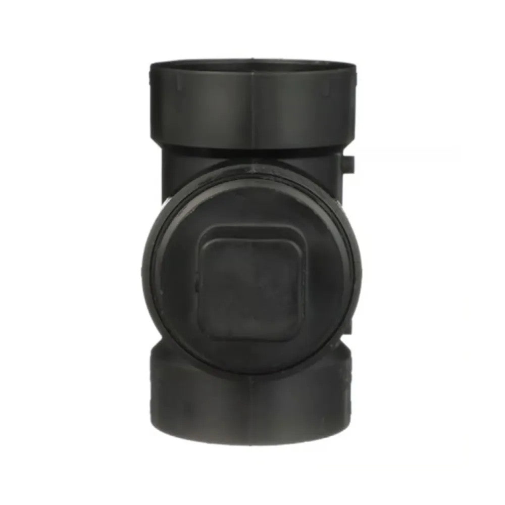 2" ABS DWV (Drain Waste and Vent) Cleanout Tee with Threaded Plug - Hub x Hub x FNPT (Female National Pipe Thread)