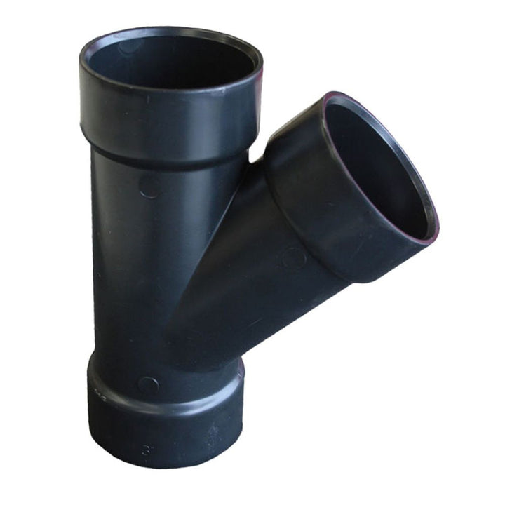 3" ABS DWV (Drain Waste and Vent) Wye - Hub x Hub x Hub
