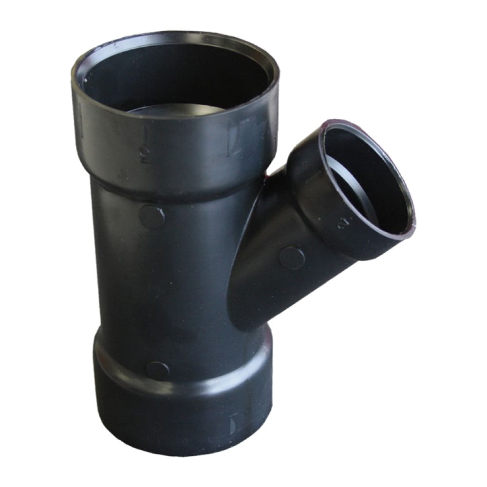 3" x 3" x 2" ABS DWV (Drain Waste and Vent) Wye Reducer - Hub x Hub x Hub