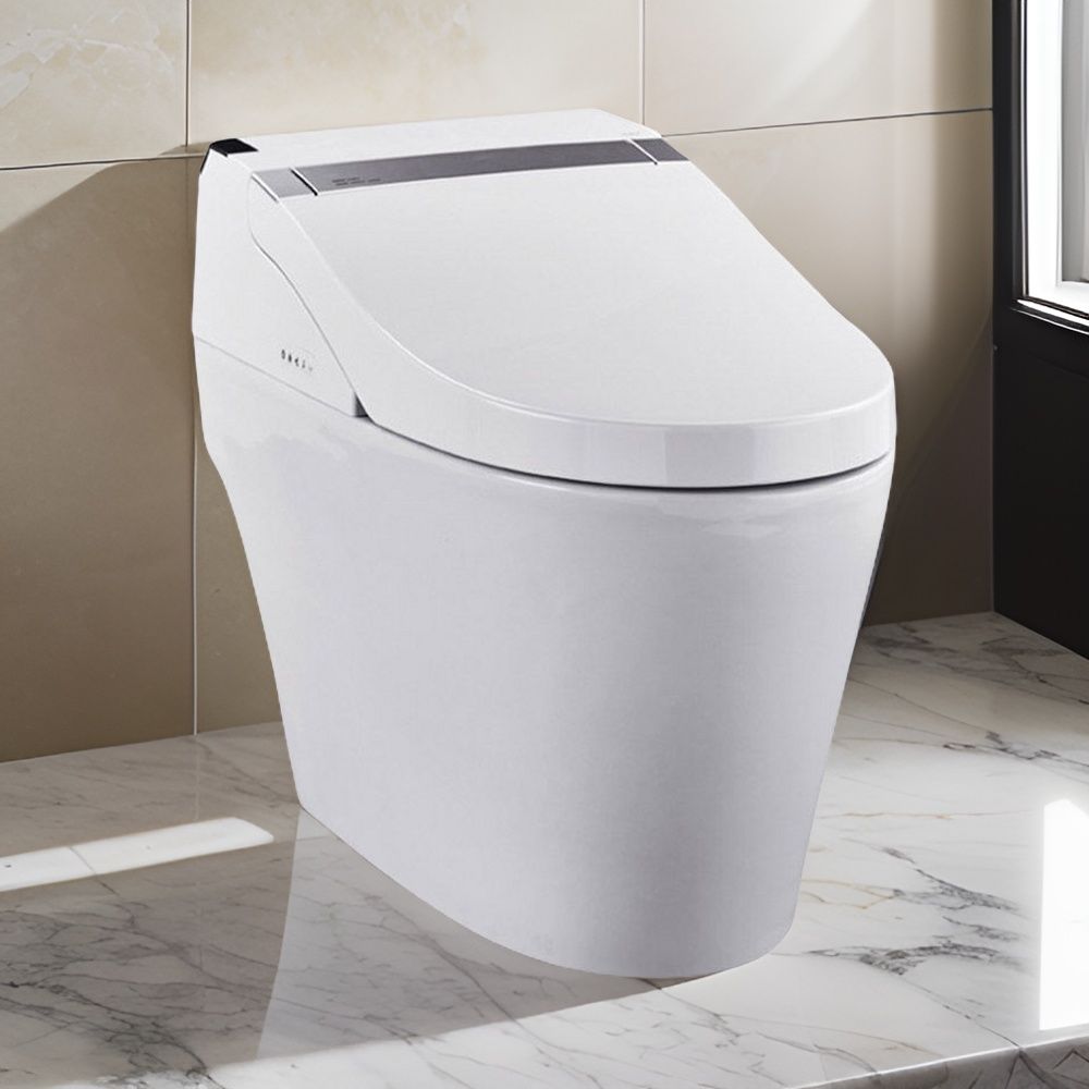 ProStock Elongated Toilet with Integrated Smart Electronic Bidet Combo, 1.0 & 1.5 GPF, White - PSBTWE1000