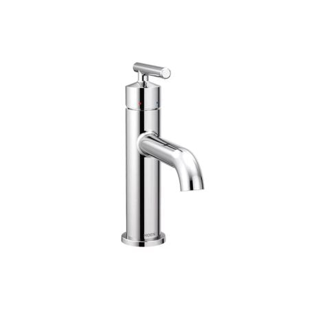 Moen Gibson Single-Handle Chrome Bathroom Faucet with Metal Lift Rod Drain Assembly, 1.2 GPM, WaterSense Certified, ADA Certified Handle - 6145