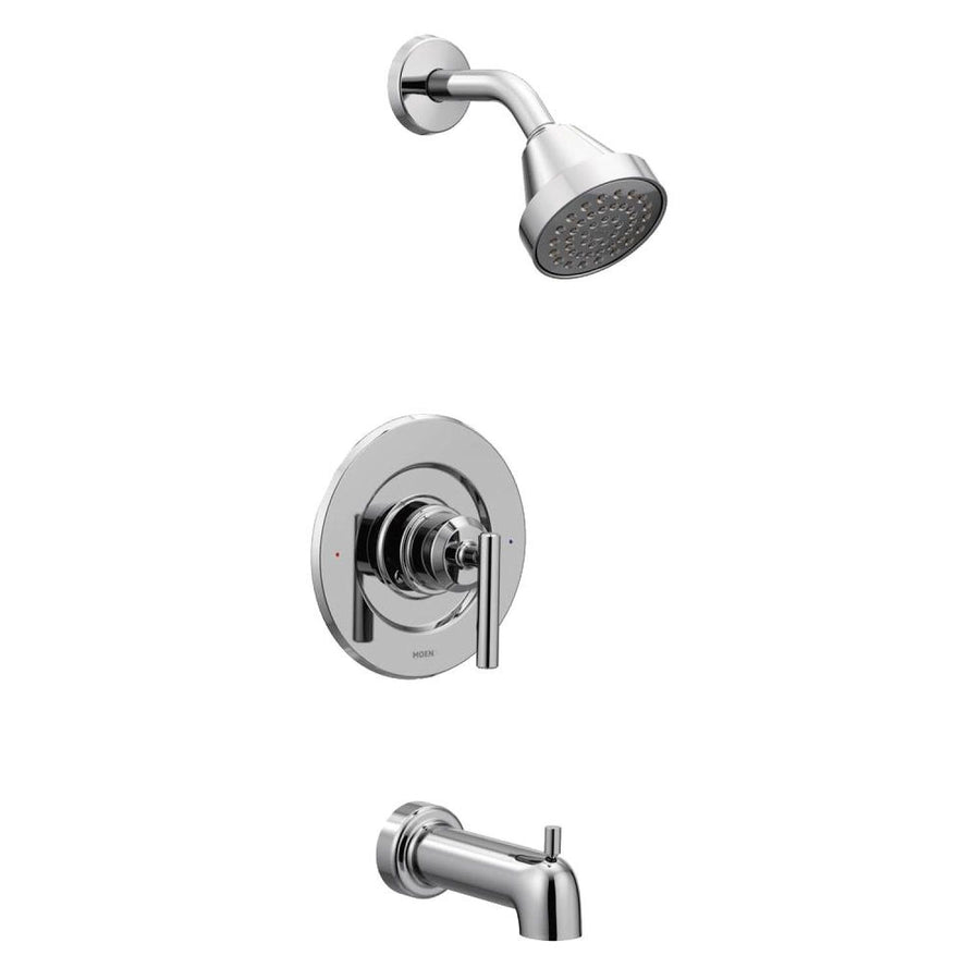 Moen Gibson Posi-Temp Tub/Shower Faucet, 1.75 GPM, 1-Function, Single Lever Handle, M-PACT, Eco-Performance, Chrome - T2903EP