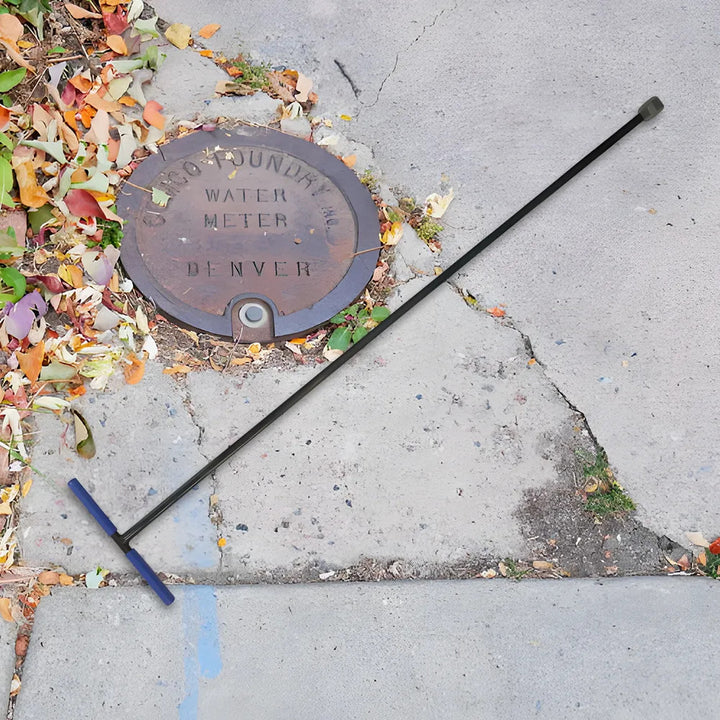 ProSource 60" U-Shaped Water Meter Key for 11/16" Valves, Powder-Coated Steel - WMK-003 (WMT60343L)