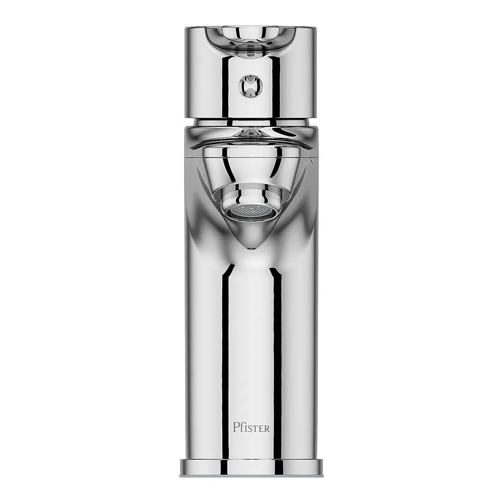 Pfister Pfirst Modern Single-Hole Bathroom Faucet, Single-Handle, 1.2 GPM, Lever Handle, Pforever Seal, Polished Chrome - LG142-0600