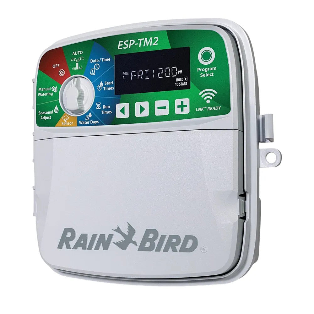 Rain Bird 8-Station Indoor/Outdoor Irrigation Controller, 120V, LNK WiFi-Compatible - ESP-TM2-8 (F44228)