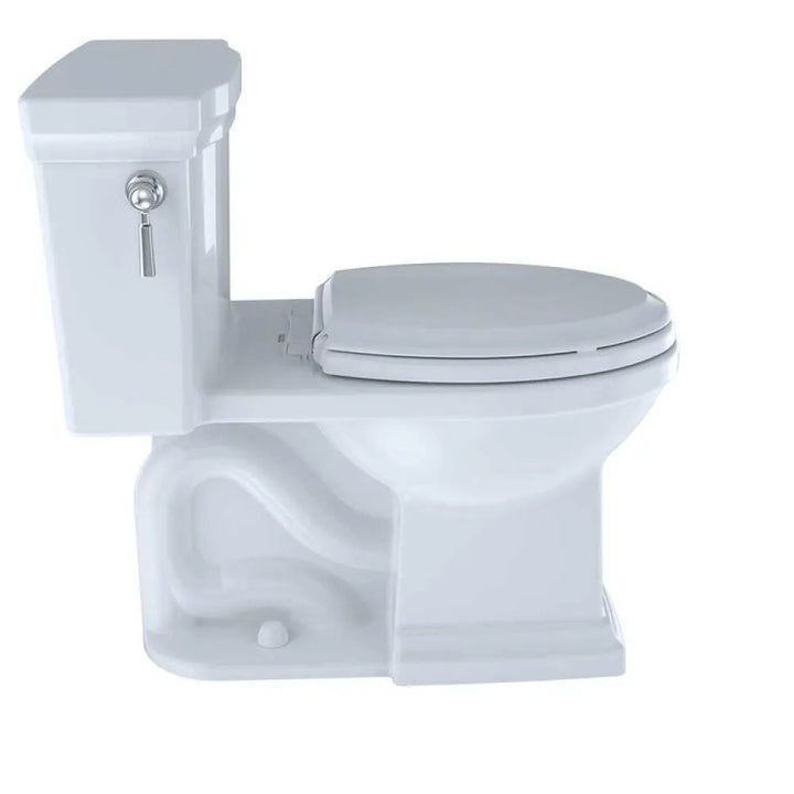 TOTO Promenade II One-Piece Toilet w/ SoftClose Seat, Elongated, Universal Height, 1.28 GPF, Cotton - MS814224CEFG#01