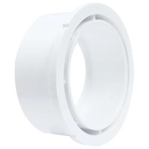 4" x 3" PVC Flush Bushing DWV (Drain Waste and Vent) - Spigot x Hub