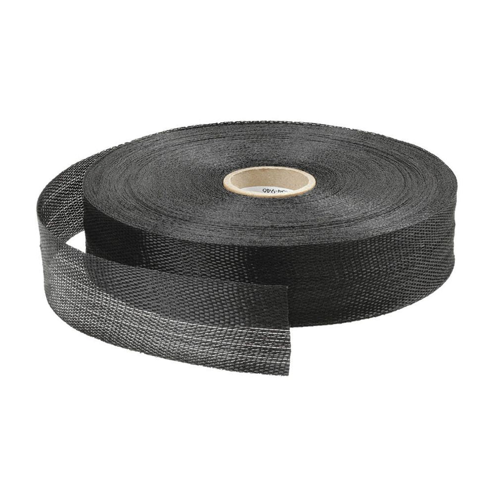 DiversiTech Black Woven Polypropylene Duct Strap, Flexible Ducting, 1-3/4" x 100 Yards - 710-100