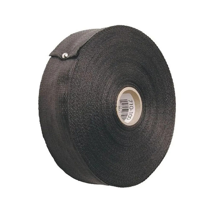 DiversiTech Black Woven Polypropylene Duct Strap, Flexible Ducting, 1-3/4" x 100 Yards - 710-100