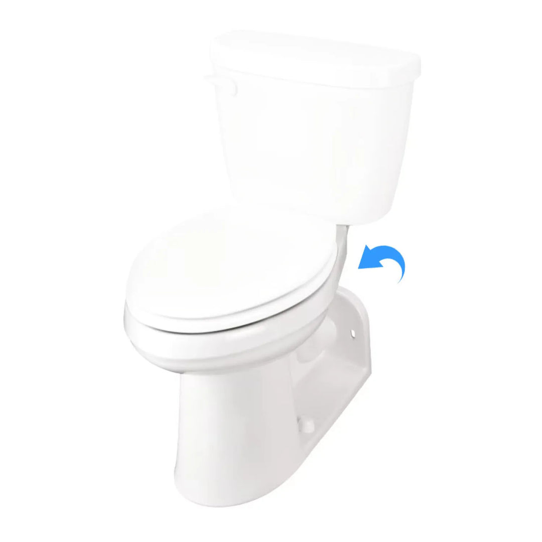 Gerber Maxwell ErgoHeight White Elongated Toilet Bowl Only, 1.28 GPF, 4-1/4" Rough-In, ADA - 21-975