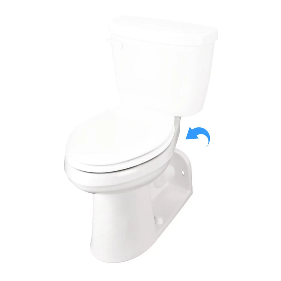 Gerber Maxwell ErgoHeight White Elongated Toilet Bowl Only, 1.28 GPF, 4-1/4" Rough-In, ADA - 21-975