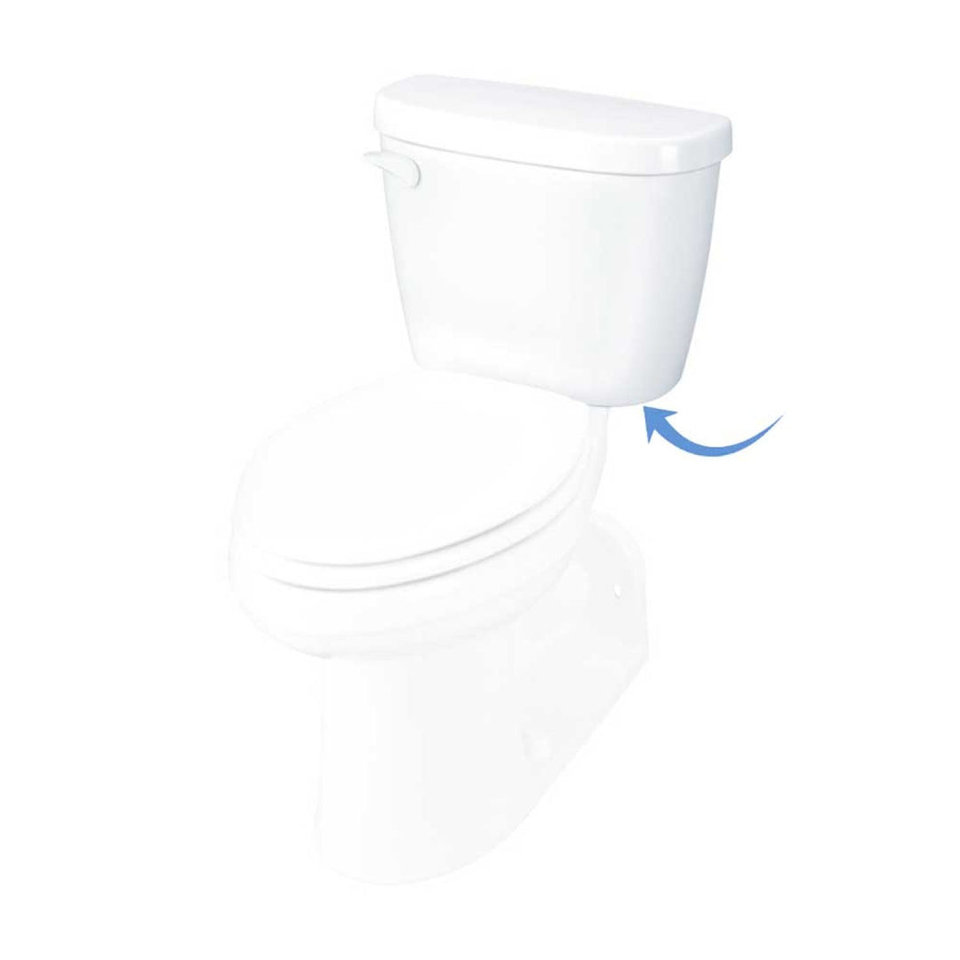 Gerber 28-980 Maxwell Tank for 12" Rough-in Floor Mount Back Outlet Bowl (21-975), 1.28 gpf, White