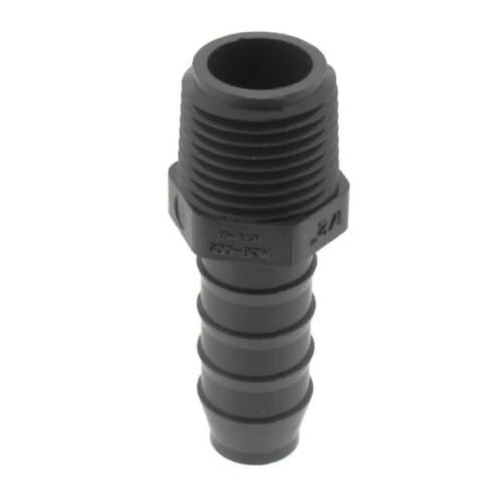 PETMA12 1/2" Poly Insert Male Adapter, MIP x Barb