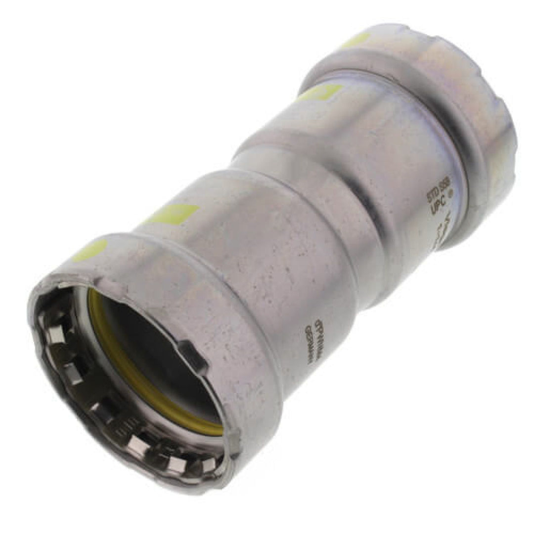 Viega 25016 MegaPressG Coupling and Stop, 1-1/4"