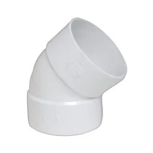 PVCSL453 P502 3" PVC S&D 45 ELBOW SDR