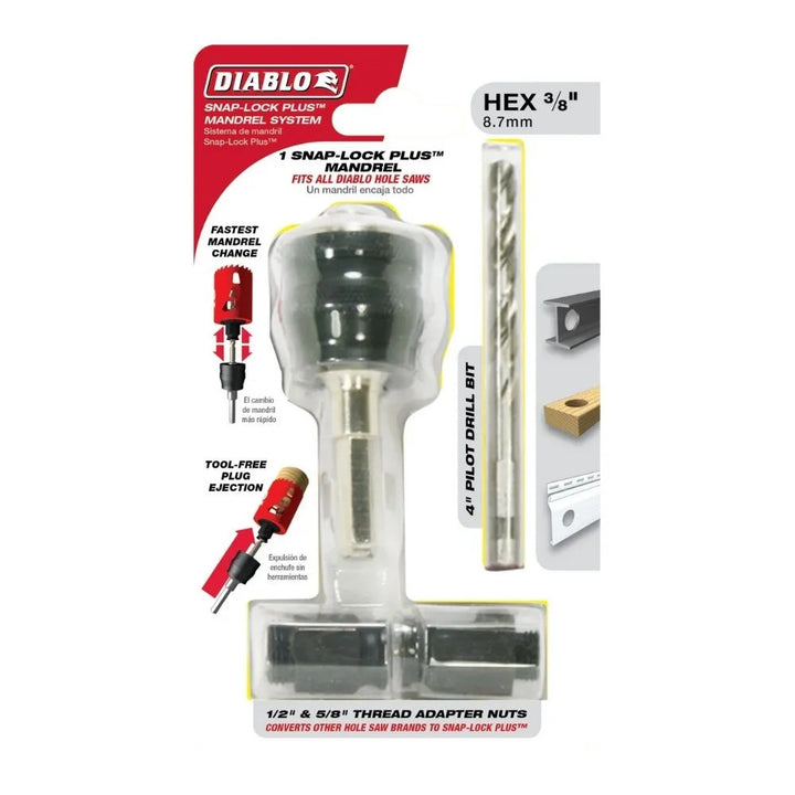 Diablo 4" Hole Saw Pilot Bit, 1/4" Shank - DHS4BITII