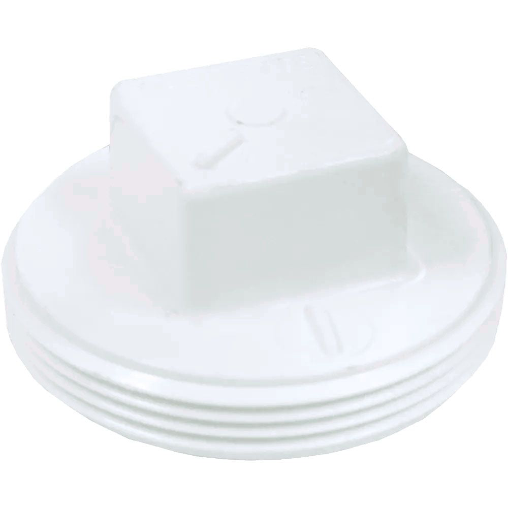 4" PVC Cleanout Plug DWV (Drain Waste and Vent) - MPT