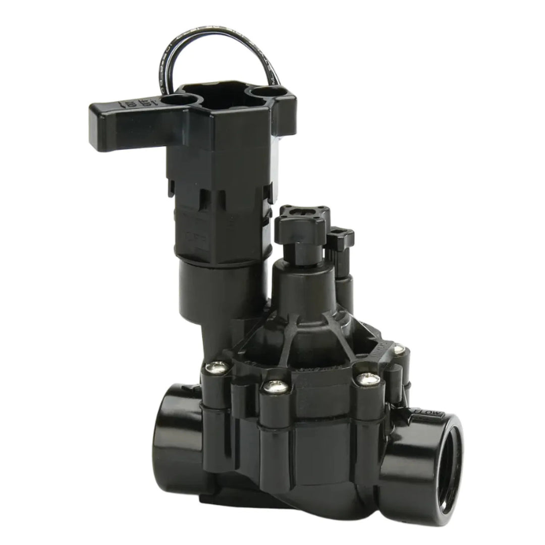 Rain Bird DVF 1" FPT Inline Plastic Residential Irrigation Valve with Flow Control - 100DVF (B72421)