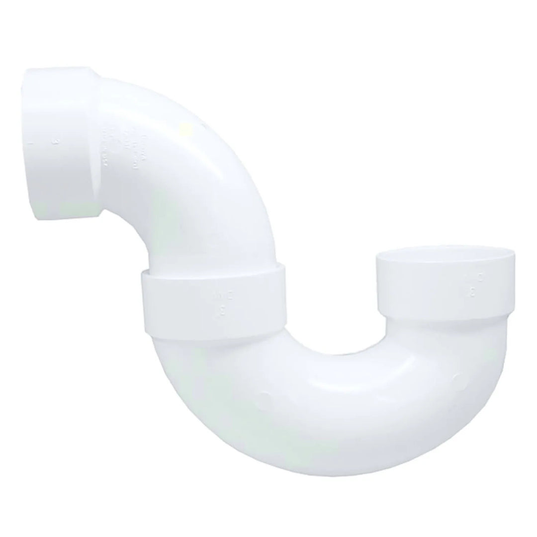 2" PVC P-Trap With Solvent Weld Joint DWV (Drain Waste and Vent) - Hub